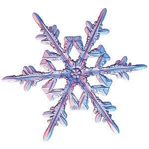 Snowflake photograph by Kenneth Libbrecht
