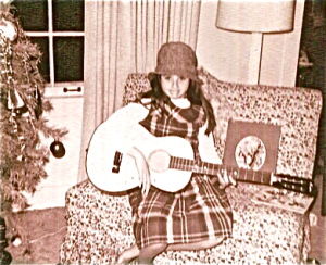 Megon McDonough and her beloved Christmas Guitar