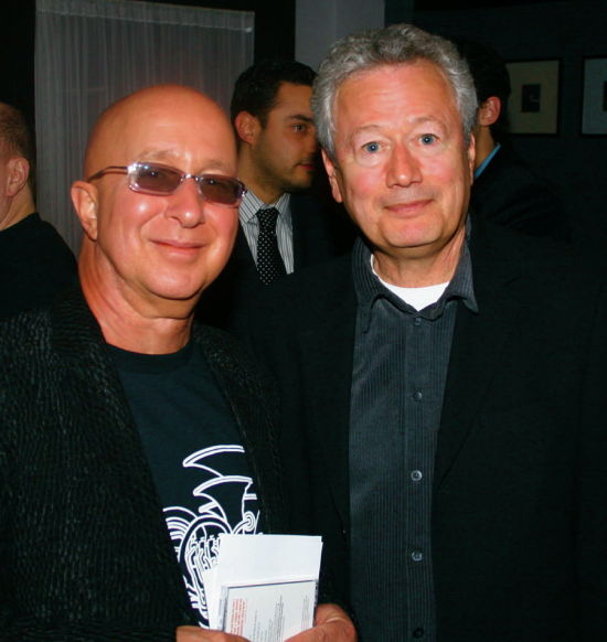 PAUL SHAFFER AND STEVE SOROKOFF AT JIM CARUSO'S CAST PARTY