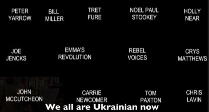 Please share this new anthem dedicated the the brave people of Ukraine sung by 13 American singersongwriters Sheet music at the end of the video
